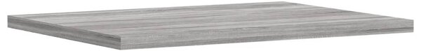 4 db szürke sonoma színű szerelt fa fali polc 40 x 30 x 1,5 cm