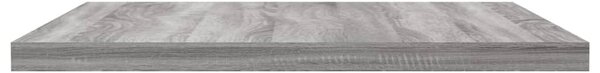 4 db szürke sonoma színű szerelt fa fali polc 40 x 30 x 1,5 cm