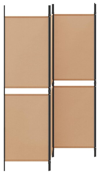 4-paneles szoba elválasztó Bézs 200 x 180 cm Szövet