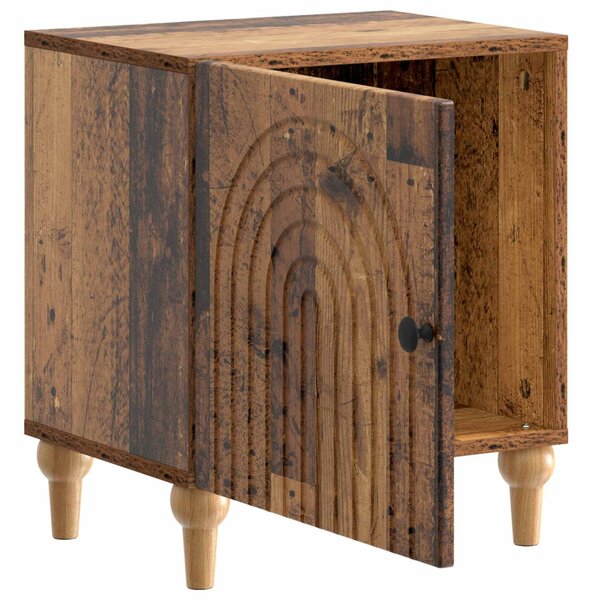 Éjjeliszekrény 2 pcs Antik Fa 43 x 34,5 x 50 cm Szerelt Fa