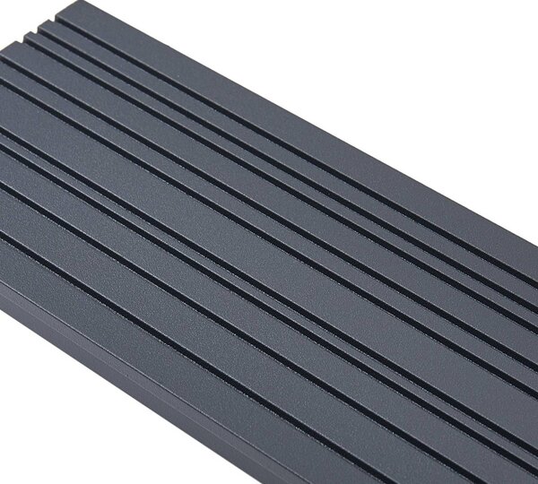 Lucande Melira LED kültéri fali világítás, magasság 100 cm, antracit, Fekete, Alumínium, Modern