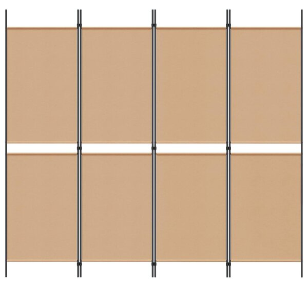 4-paneles szoba elválasztó Bézs 200 x 180 cm Szövet
