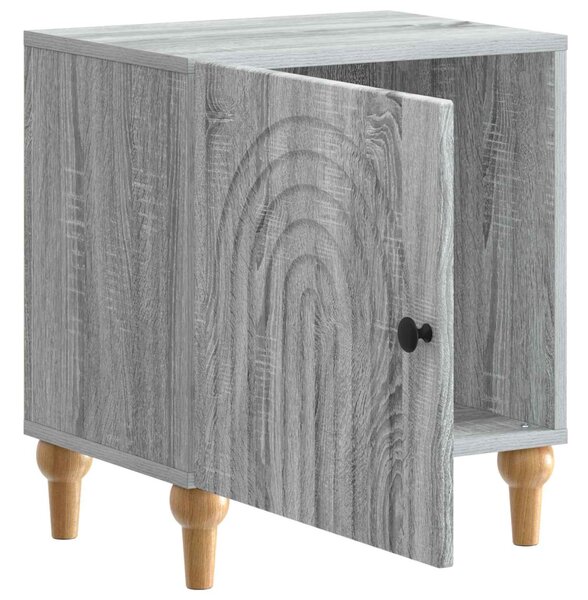 Éjjeliszekrény 2 pcs Szürke Sonoma 43 x 34,5 x 50 cm Szerelt Fa