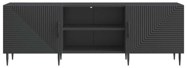 TV szekrény Fekete 150 x 31 x 50 cm Szerelt Fa