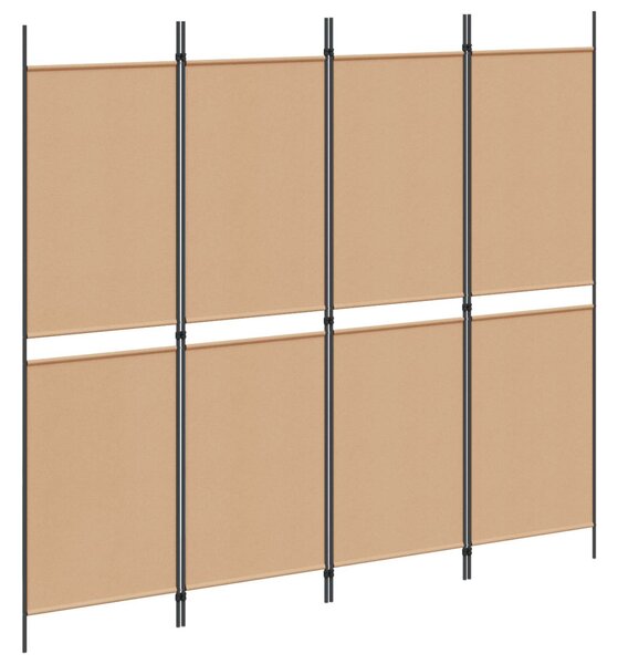 4-paneles szoba elválasztó Bézs 200 x 180 cm Szövet