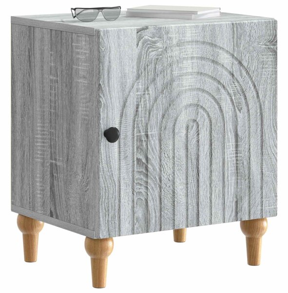 Éjjeliszekrény 2 pcs Szürke Sonoma 43 x 34,5 x 50 cm Szerelt Fa