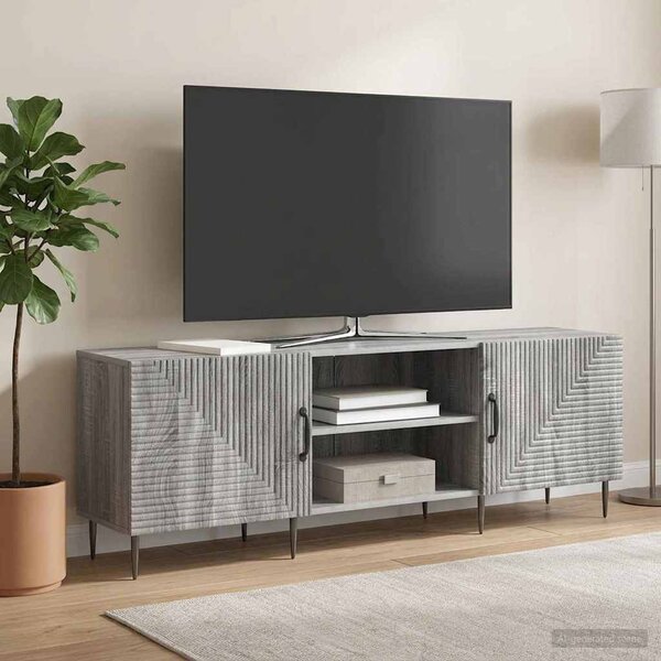 TV szekrény Szürke Sonoma 150 x 31 x 50 cm Szerelt Fa