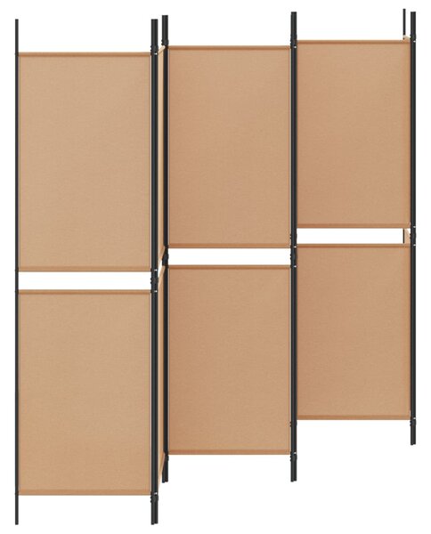 6-paneles szobaelválasztó Bézs 300 x 180 cm Szövet