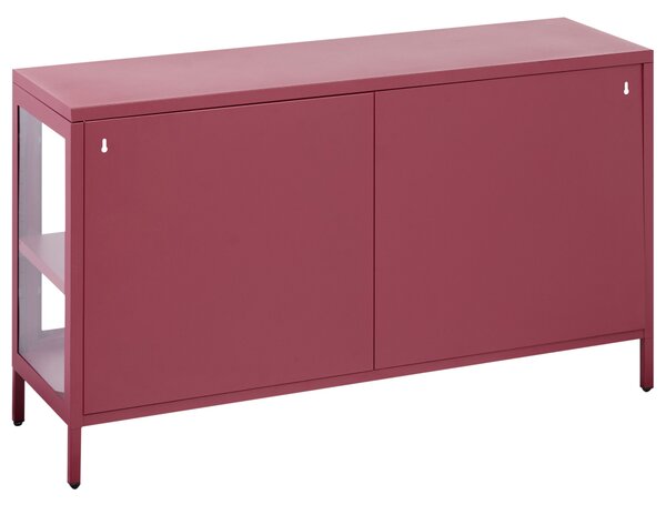 Vitrin NEWPORT Fém 115 cm Sötétpiros