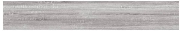 4 db szürke sonoma színű szerelt fa fali polc 60 x 10 x 1,5 cm