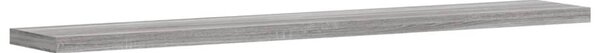 4 db szürke sonoma színű szerelt fa fali polc 60 x 10 x 1,5 cm
