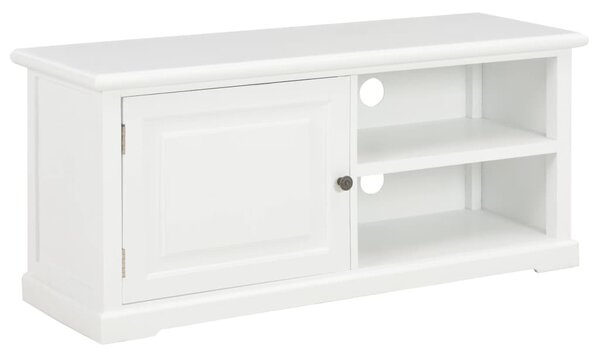 Fehér fa TV-szekrény 90 x 30 x 40 cm