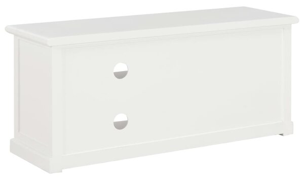 Fehér fa TV-szekrény 90 x 30 x 40 cm