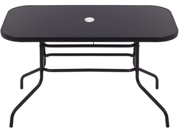 Springos kerti Asztal 120x70x70cm - Fekete