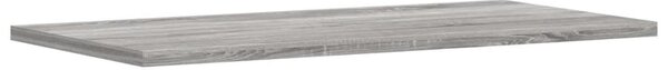 4 db szürke sonoma színű szerelt fa fali polc 60 x 20 x 1,5 cm