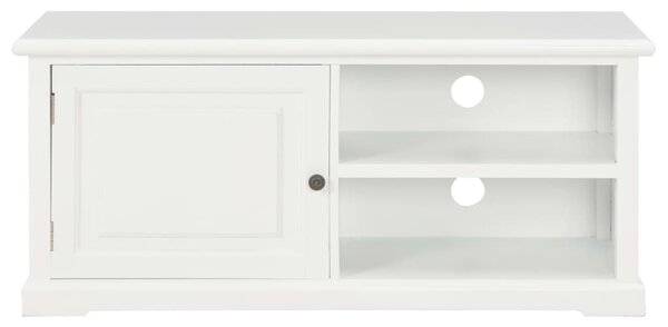 Fehér fa TV-szekrény 90 x 30 x 40 cm