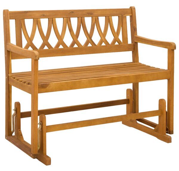 Kerti Ringató Pad Természetes 110 x 59 x 97 cm Tömör Akácfa