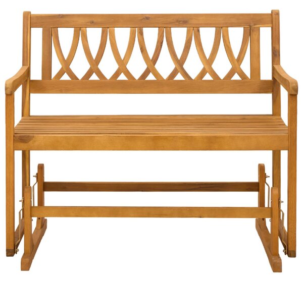 Kerti Ringató Pad Természetes 110 x 59 x 97 cm Tömör Akácfa