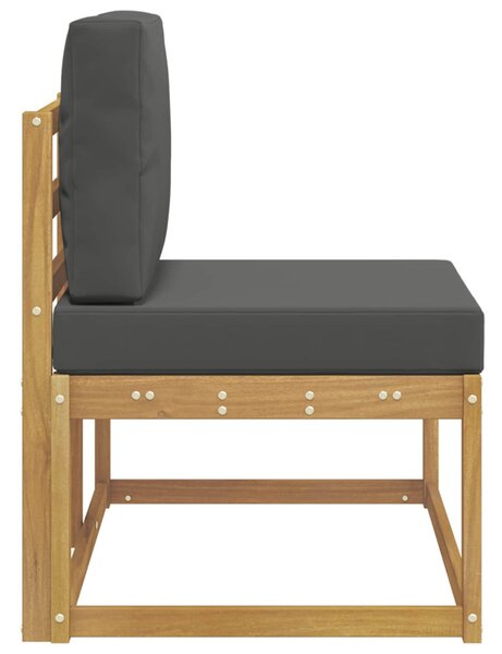 Kültéri végleges kanapé Fehér 91 x 63 x 73 cm Tömör Akácfa