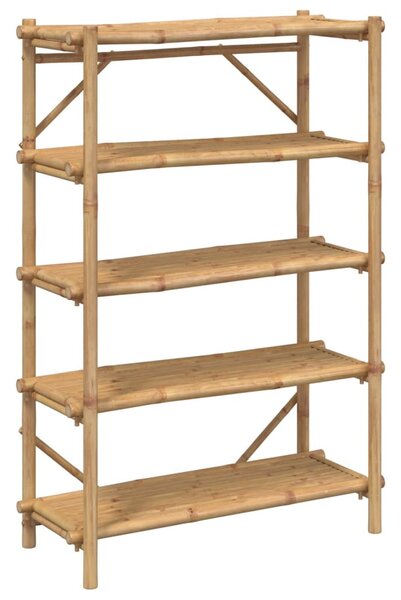 5 szintes bambusz polc 100 x 40 x 150 cm