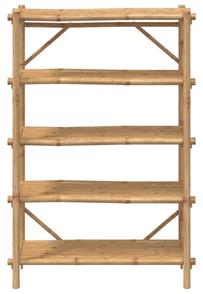 5 szintes bambusz polc 100 x 40 x 150 cm