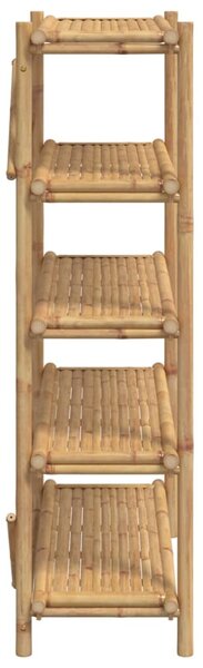 5 szintes bambusz polc 100 x 40 x 150 cm