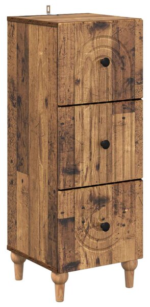 Fiókos szekrény Antik Fa 33 x 34,5 x 90 cm Szerelt Fa