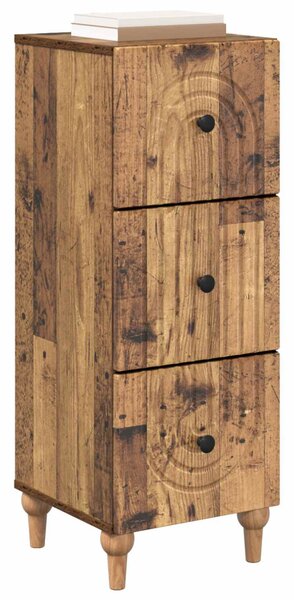 Fiókos szekrény Antik Fa 33 x 34,5 x 90 cm Szerelt Fa