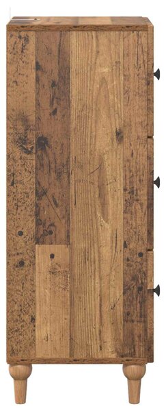 Fiókos szekrény Antik Fa 33 x 34,5 x 90 cm Szerelt Fa