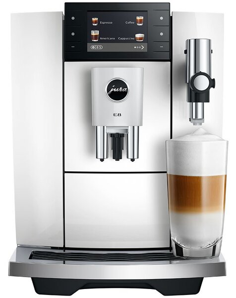 Jura E8 Piano White automata eszpresszó kávéfőző 15 bar