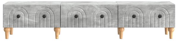 TV szekrény fiókkal Betonszürke 147 x 34,5 x 30 cm Szerelt Fa