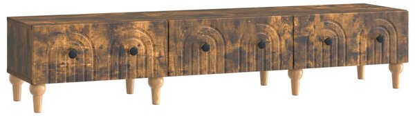 TV szekrény fiókkal Füstös Tölgy 147 x 34,5 x 30 cm Szerelt Fa