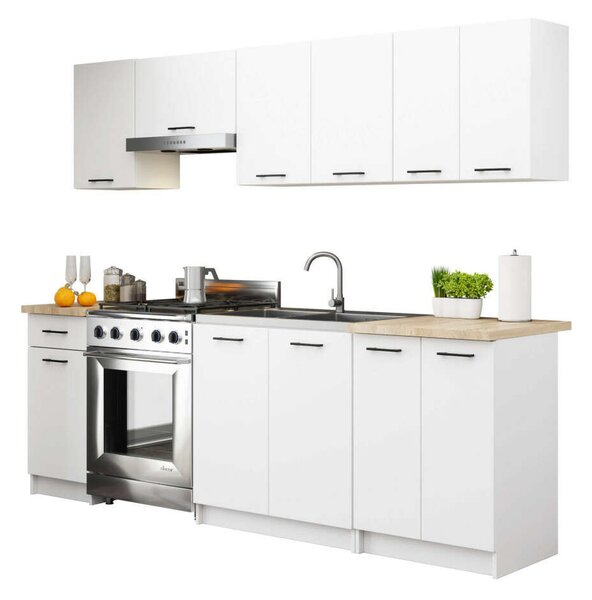Akord OLIWIA S80 3Fiókos Fehér Konyhaszekrény + Íróasztal