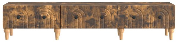 TV szekrény fiókkal Füstös Tölgy 147 x 34,5 x 30 cm Szerelt Fa