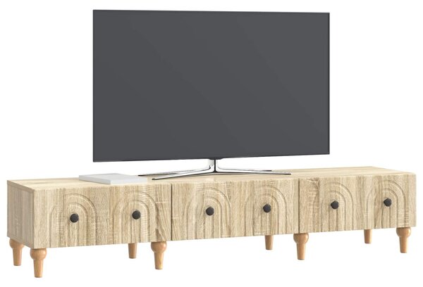 TV szekrény fiókkal Sonoma Tölgy 147 x 34,5 x 30 cm Szerelt Fa