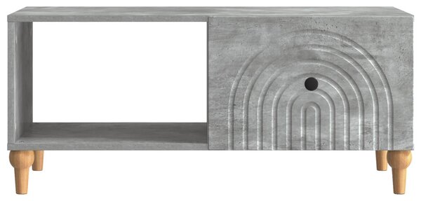 Dohányzóasztal Betonszürke 90 x 50 x 40 cm Szerelt Fa