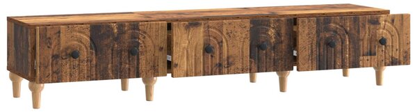 TV szekrény fiókkal Antik Fa 147 x 34,5 x 30 cm Szerelt Fa