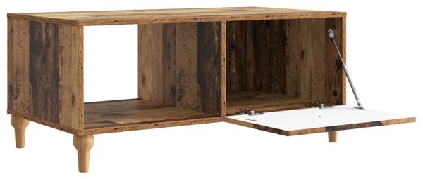 Dohányzóasztal Antik Fa 90 x 50 x 40 cm Szerelt Fa