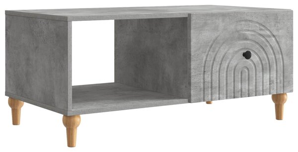 Dohányzóasztal Betonszürke 90 x 50 x 40 cm Szerelt Fa