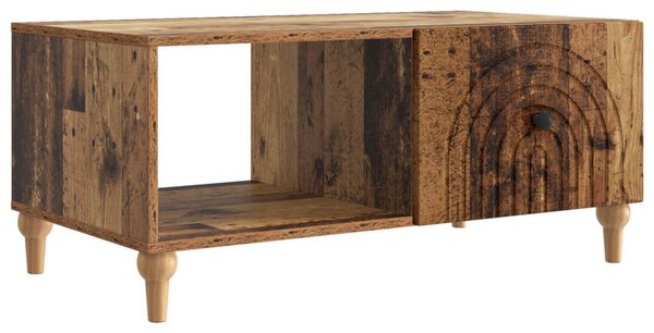 Dohányzóasztal Antik Fa 90 x 50 x 40 cm Szerelt Fa