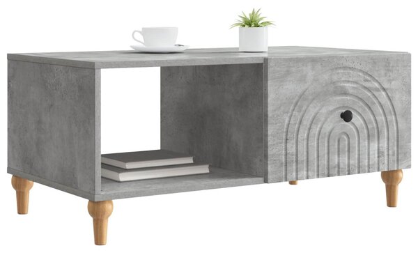 Dohányzóasztal Betonszürke 90 x 50 x 40 cm Szerelt Fa