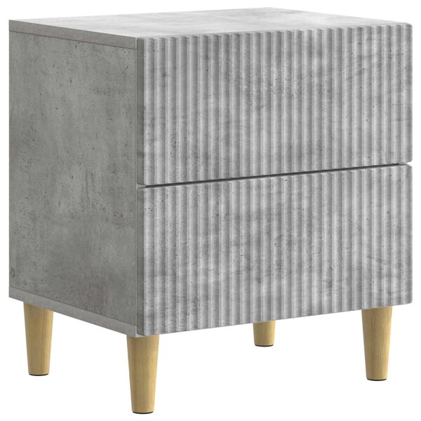 Éjjeliszekrény 2 pcs Betonszürke 43 x 34,5 x 48 cm Szerelt Fa