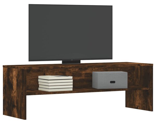 Füstös tölgy színű szerelt fa TV-szekrény 120 x 40 x 40 cm