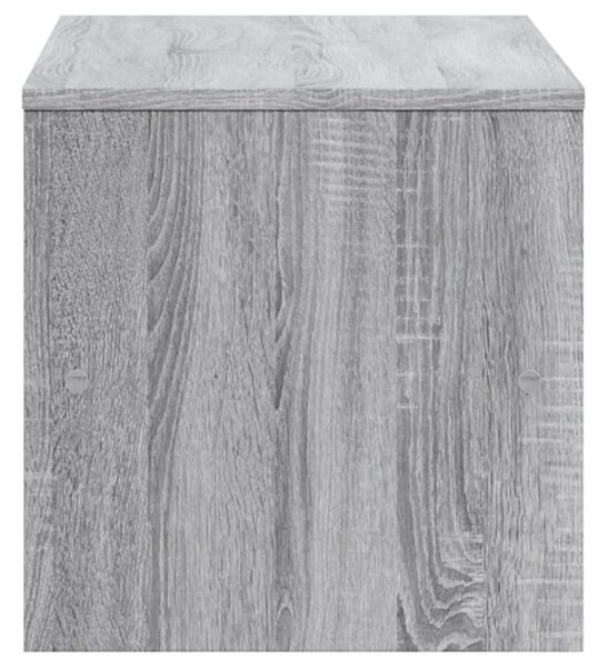 Szürke sonoma színű szerelt fa TV-szekrény 120 x 40 x 40 cm