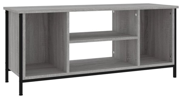 Szürke sonoma színű szerelt fa TV-szekrény 102x35x45 cm