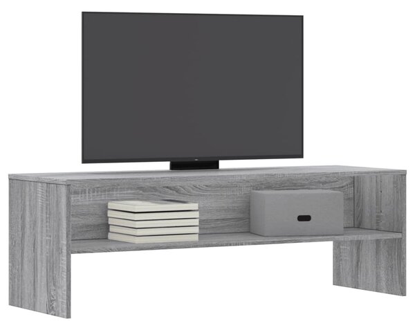 Szürke sonoma színű szerelt fa TV-szekrény 120 x 40 x 40 cm