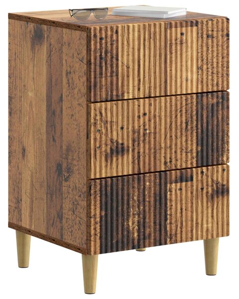 Éjjeliszekrény fiókkal Antik Fa 43 x 41 x 66,5 cm Szerelt Fa