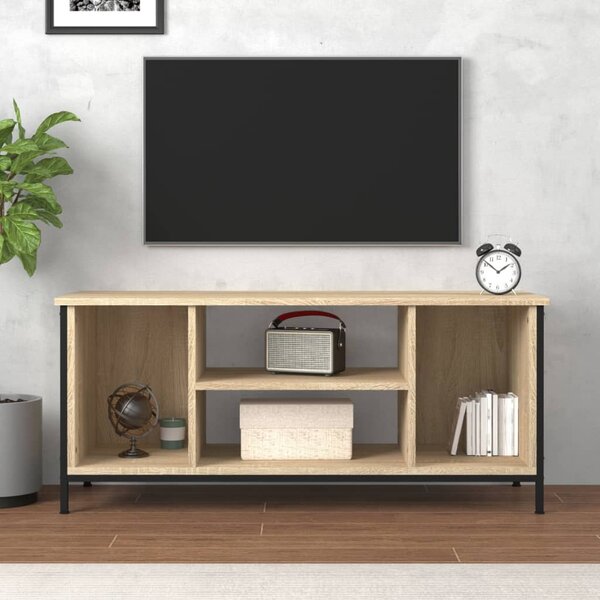 Sonoma tölgyszínű szerelt fa TV-szekrény 102x35x45 cm