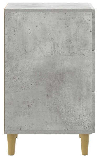 Éjjeliszekrény fiókkal Betonszürke 43 x 41 x 66,5 cm Szerelt Fa