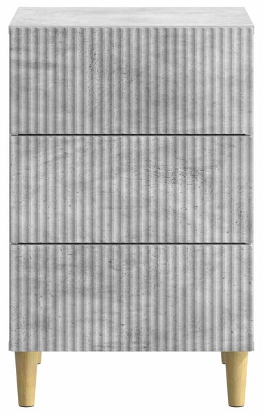 Éjjeliszekrény fiókkal Betonszürke 43 x 41 x 66,5 cm Szerelt Fa